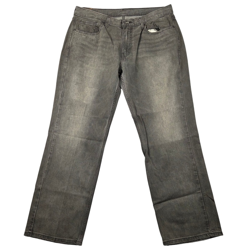 Levi's 514 Straight Fit Jeans Mens 33x30 Gray Excellent Stretch Denim